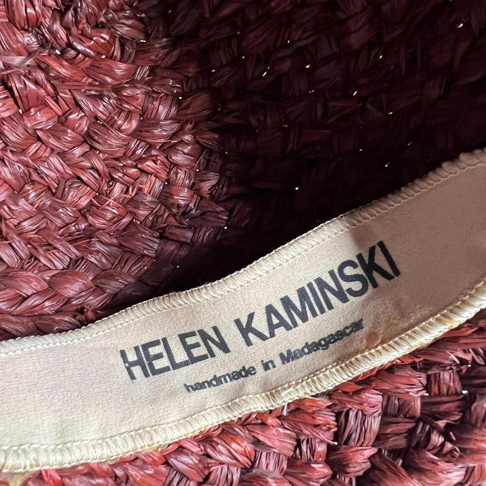 Helen Kaminski raffia sun hat one size Made in Madagascar - Picture 3 of 5